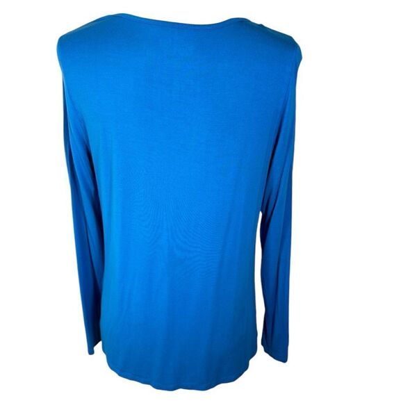 Free Birdies Womens Blue Polar Bear Print Comfy Bamboo Long Sleeve Pajama Set - Picture 5 of 10